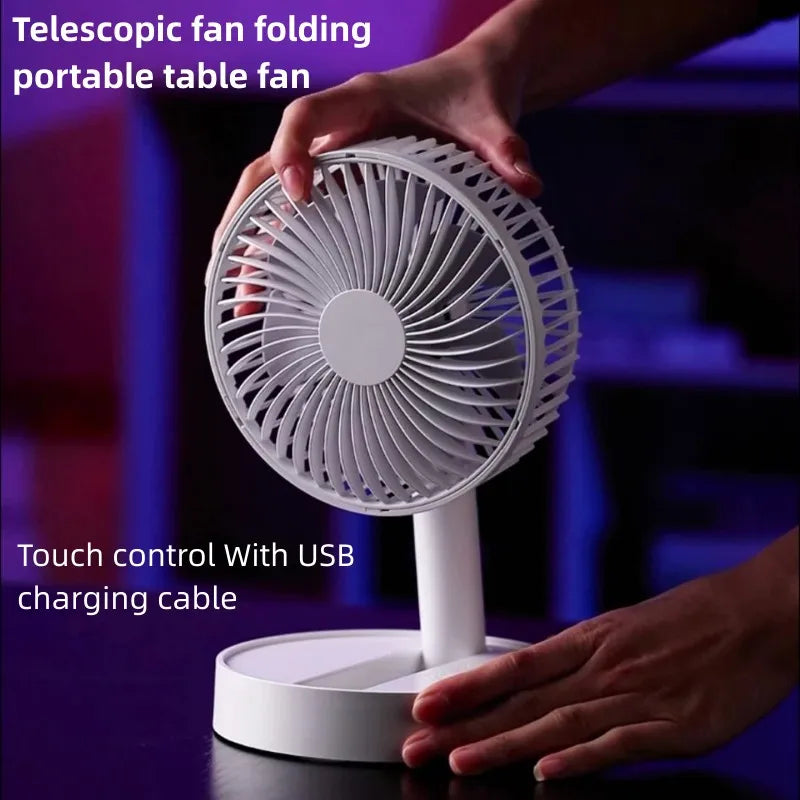 mini rechargeable table foldable fan
