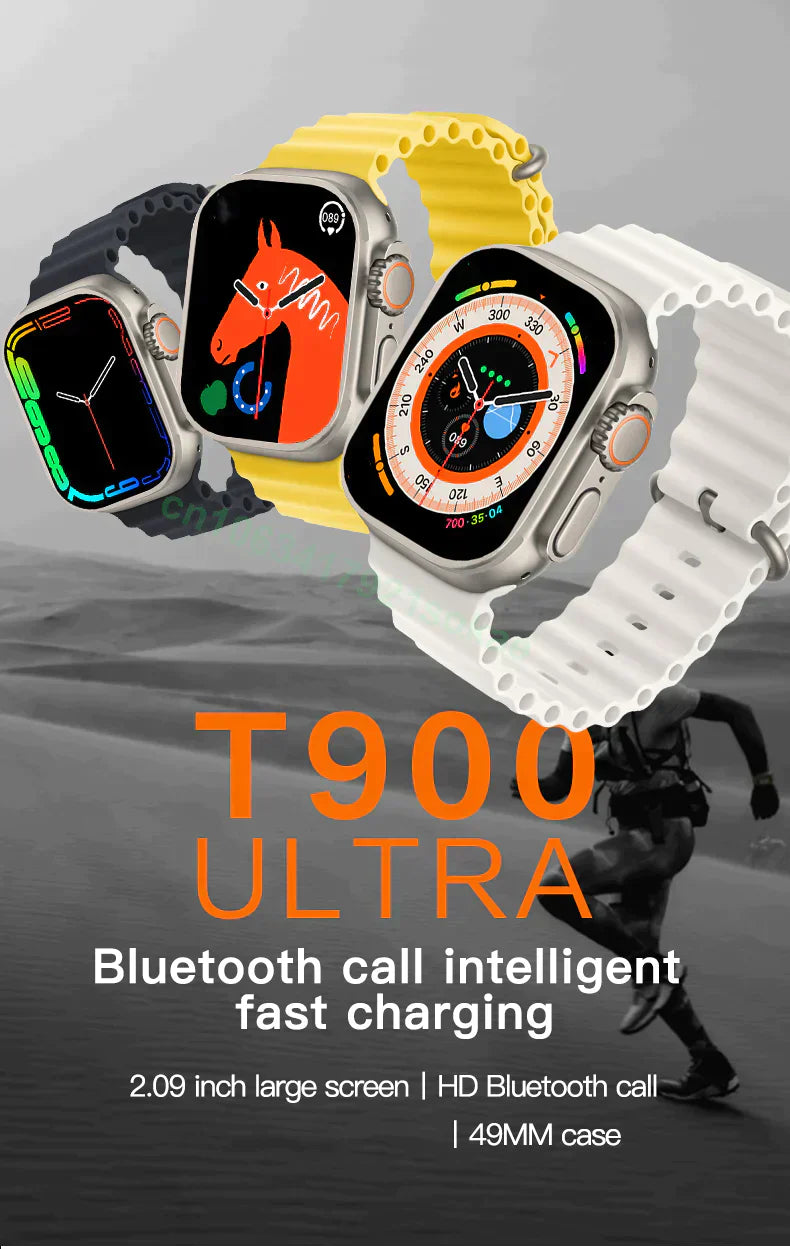 T900 Series 8 T900 Pro Ultra Smart Watch For Men Women 2.09" Full Touch Bluetooth Call Smartwatch Men Women Ultra Watch / T900 Ultra Smart Watch